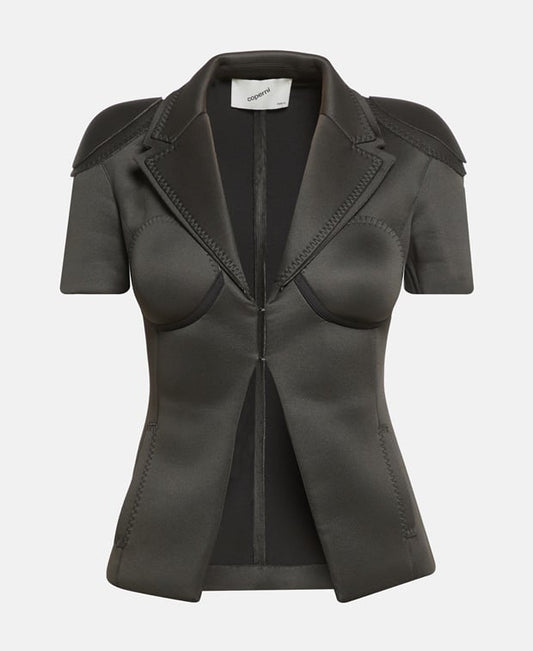 Coperni Leather-look blazer Black