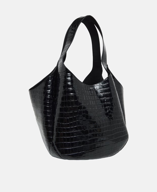 Coperni Croco Xl Bucket Swipe Bucket bag Black