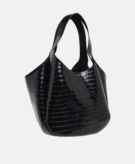 Coperni Croco Xl Bucket Swipe Bucket bag Black