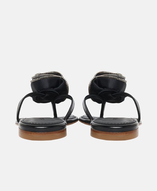 Coperni Flip flops Zip Flower Slanted