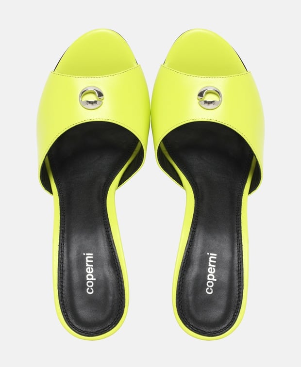 Coperni Mules Neon Green