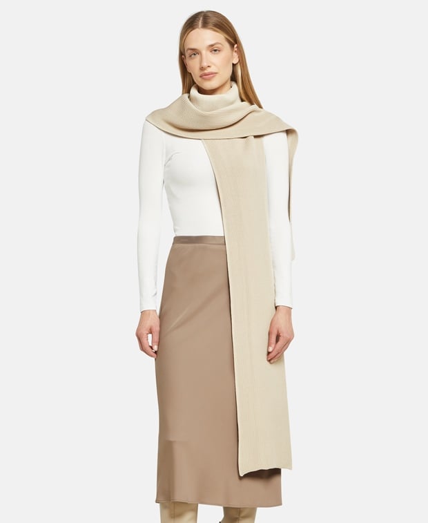 Coperni Knitted scarf Beige