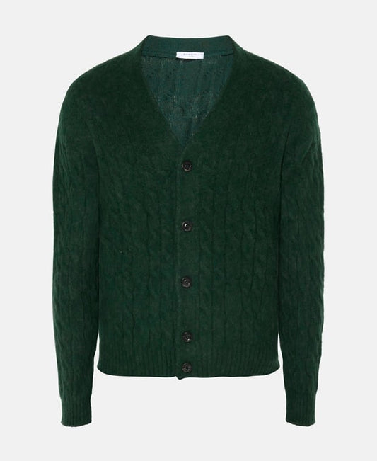 Boglioli Wool cardigan Green
