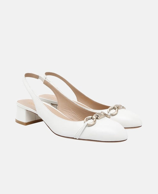 Stuart Weitzman Vivienne Slingback ballerina White