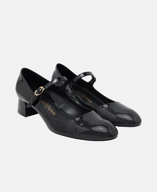 Stuart Weitzman Vivienne 35 Mary Jan Heeled sandals Black