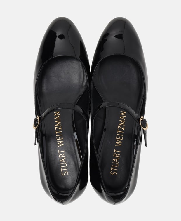 Stuart Weitzman Vivienne 35 Mary Jan Heeled sandals Black