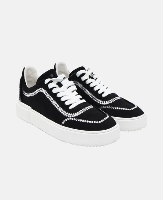 Stuart Weitzman Ryan Shine Sneakers Black