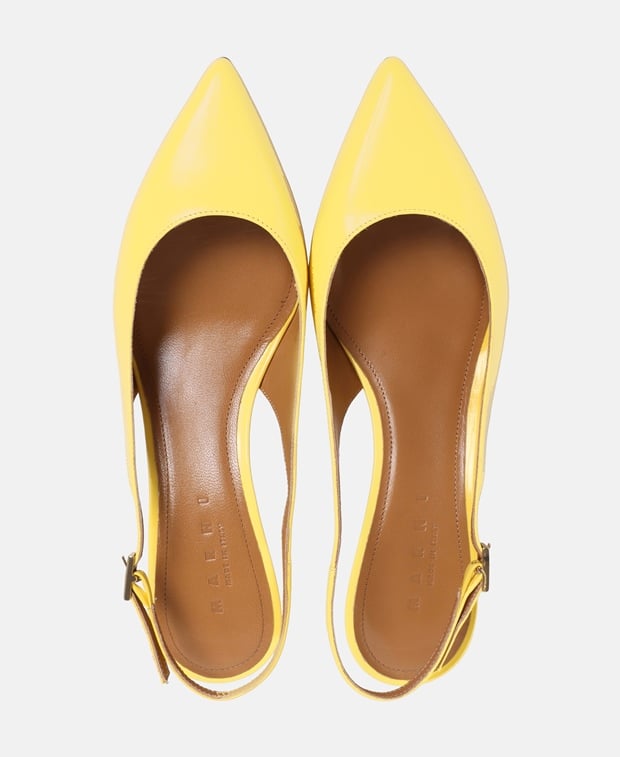 Marni Slingback pumps Gold