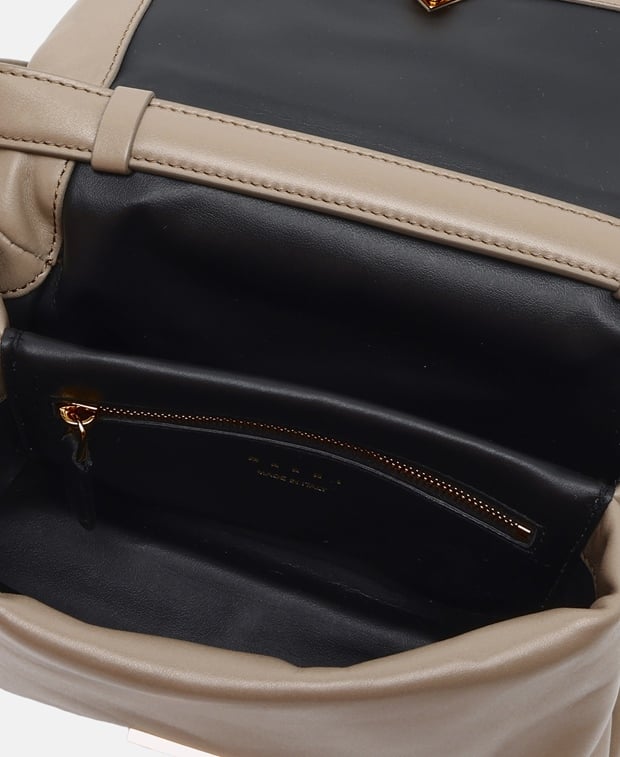 Marni Leather shoulder bag Natural