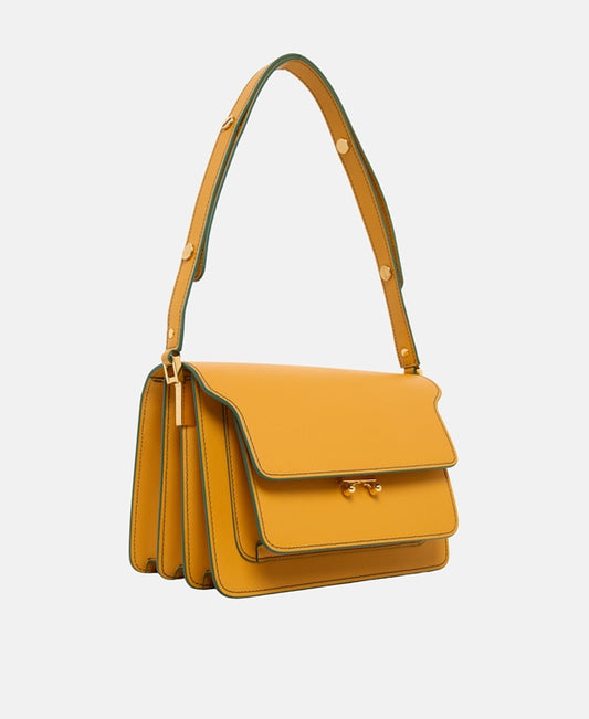 Marni Leather shoulder bag Light Orange