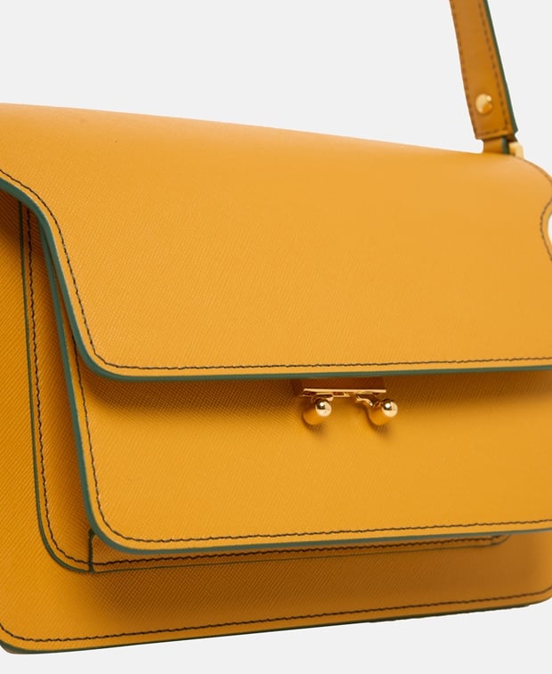 Marni Leather shoulder bag Light Orange