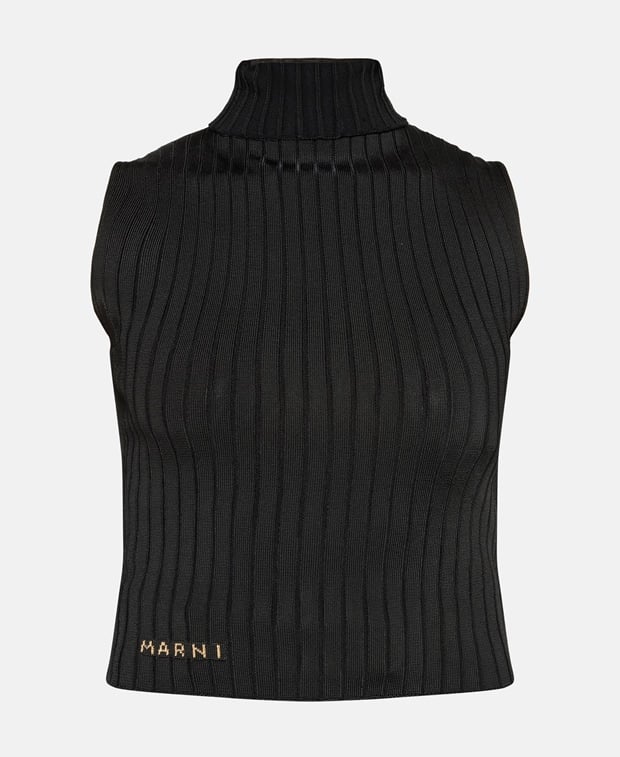 Marni Rollneck top Black
