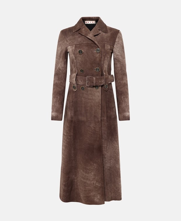 Marni Leather trench coat