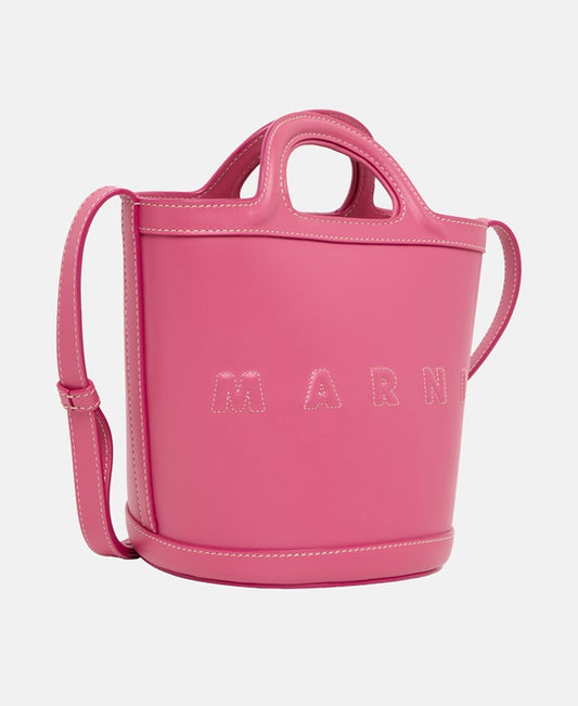 Marni Leather bucketbag Purple