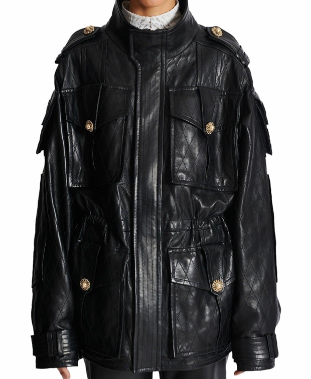 Balmain Traditional leather jacket