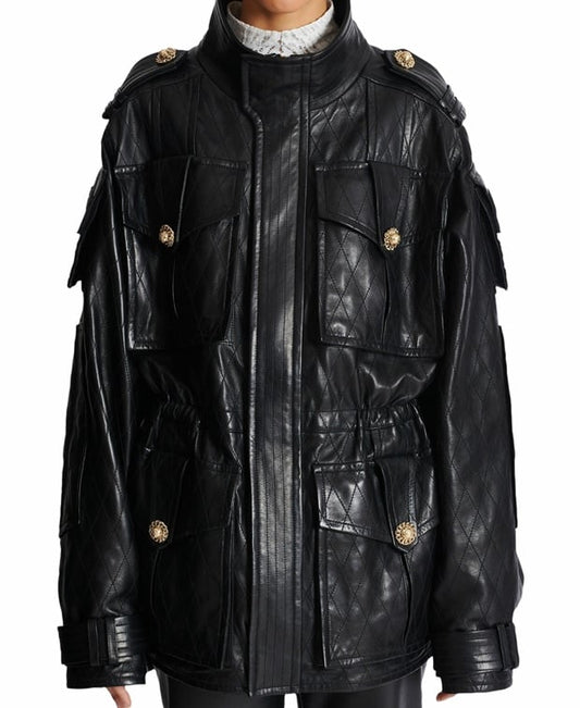 Balmain Traditional leather jacket