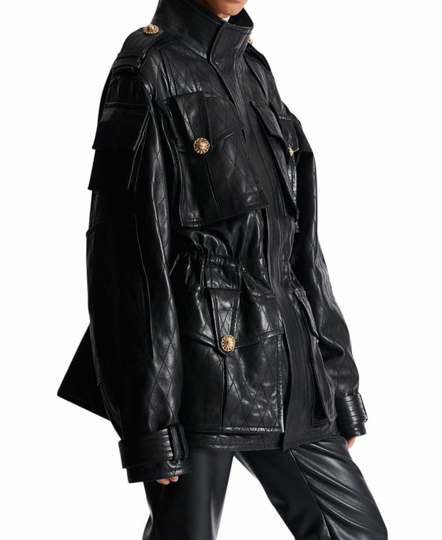 Balmain Traditional leather jacket