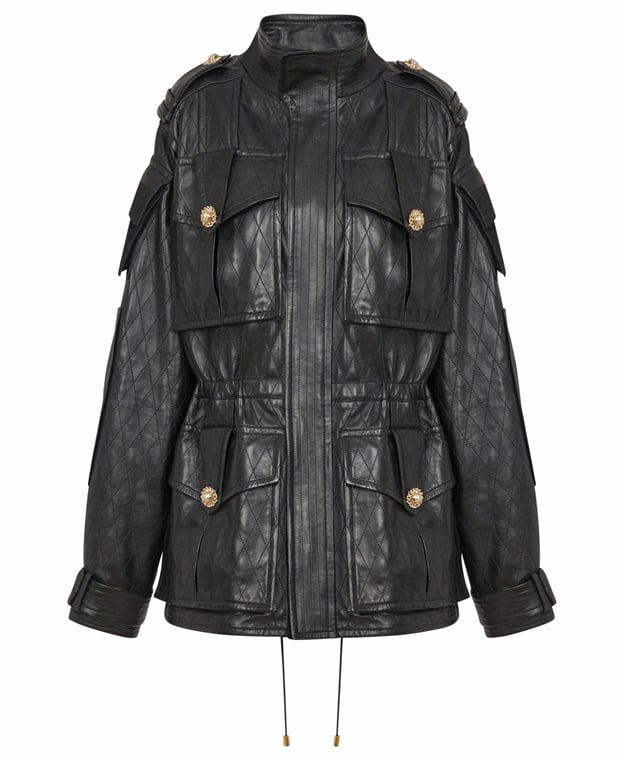 Balmain Traditional leather jacket