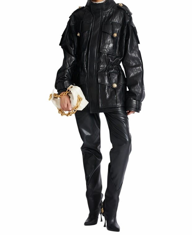 Balmain Traditional leather jacket
