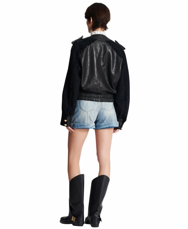 Balmain Traditional leather jacket