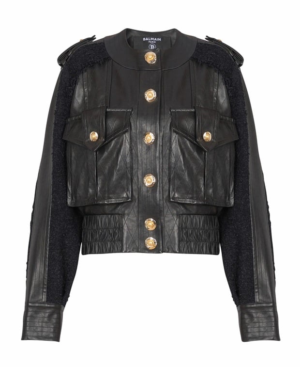 Balmain Traditional leather jacket