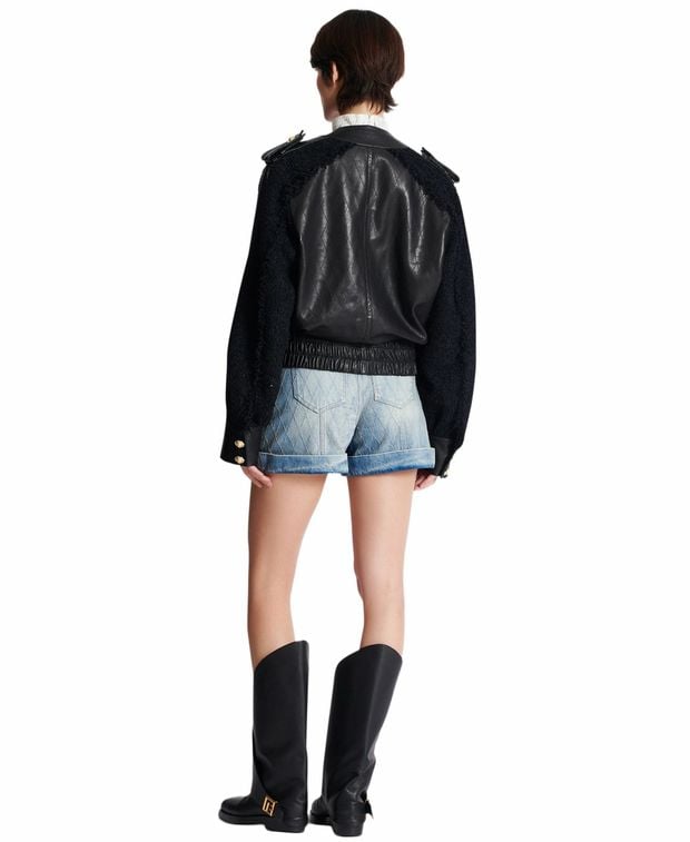 Balmain Traditional leather jacket