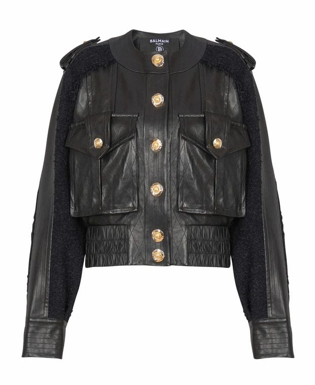 Balmain Traditional leather jacket