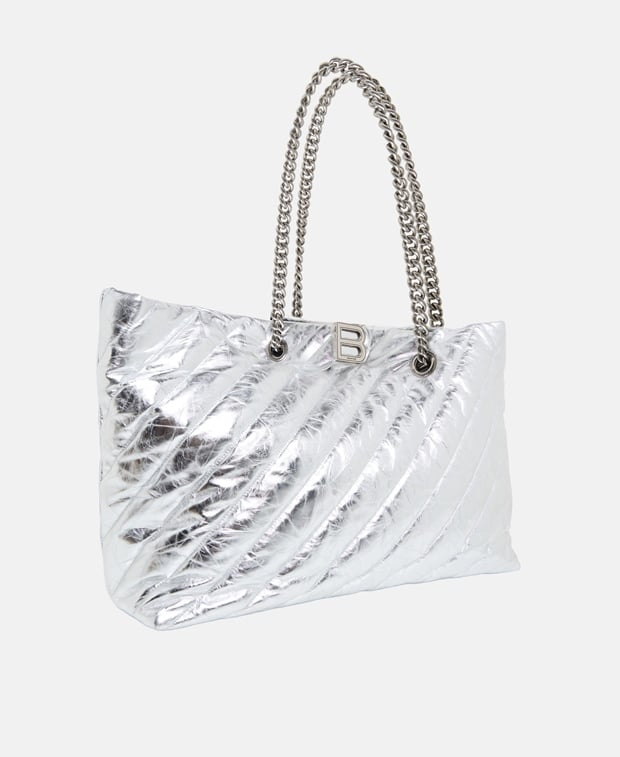 Balenciaga Leather shopper Silver