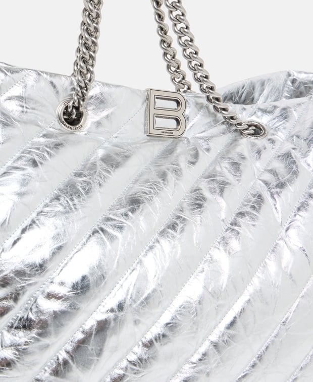 Balenciaga Leather shopper Silver