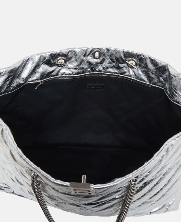 Balenciaga Leather shopper Silver