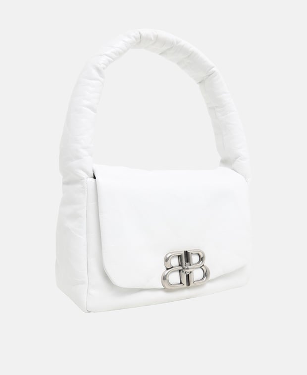 Balenciaga Le Monaco Leather handbag White