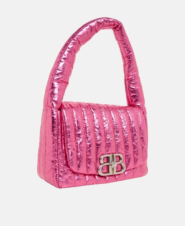 Balenciaga Le Monaco Leather handbag Pink