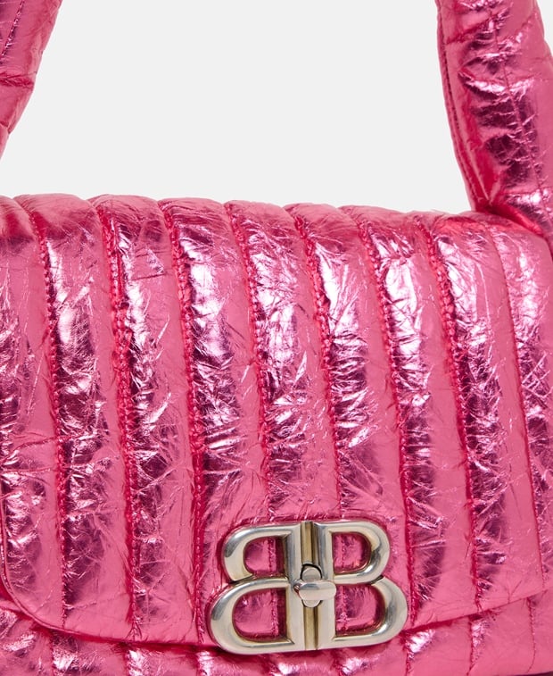 Balenciaga Le Monaco Leather handbag Pink