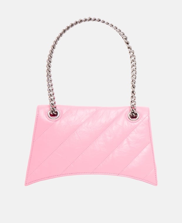 Balenciaga Crush Leather shoulder bag Rose