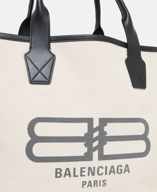 Balenciaga Leather shopper White