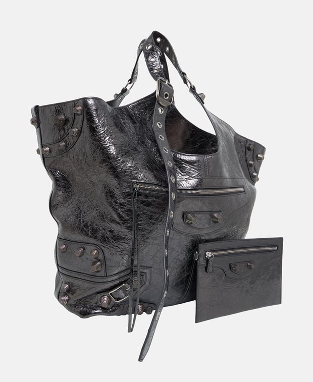 Balenciaga Le Cagole Leather tote bag Black