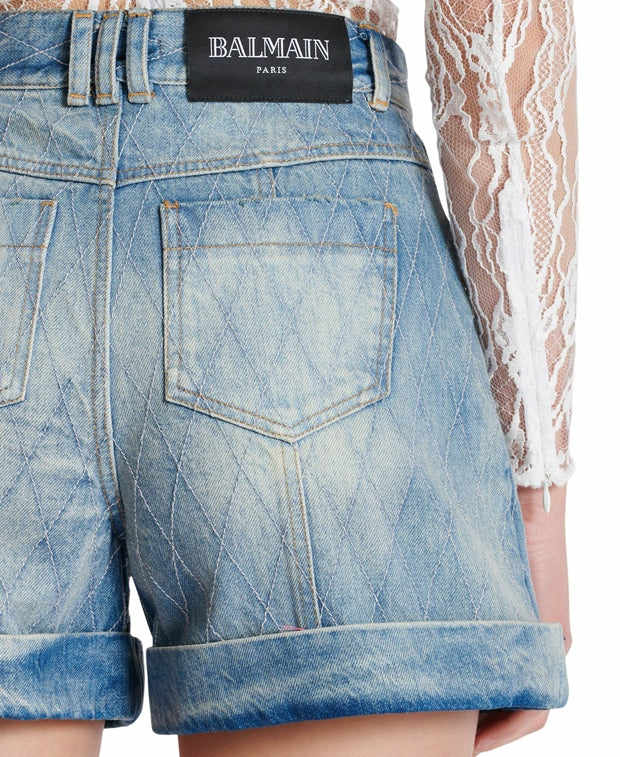 Balmain Denim shorts FF1MA155DF796FC