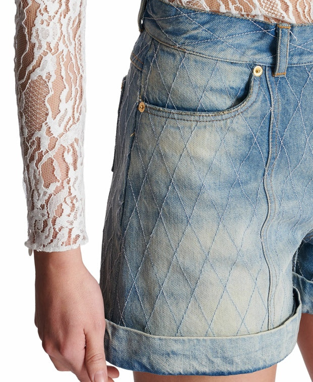 Balmain Denim shorts FF1MA155DF796FC