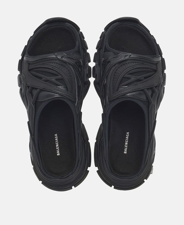 Balenciaga Monoco Slides Black