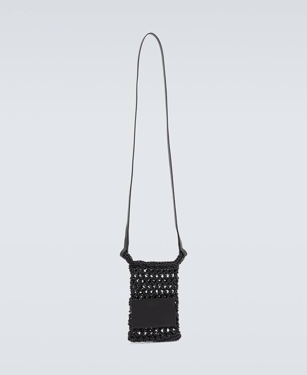 Jil Sander Cross-body bag Caviar Black