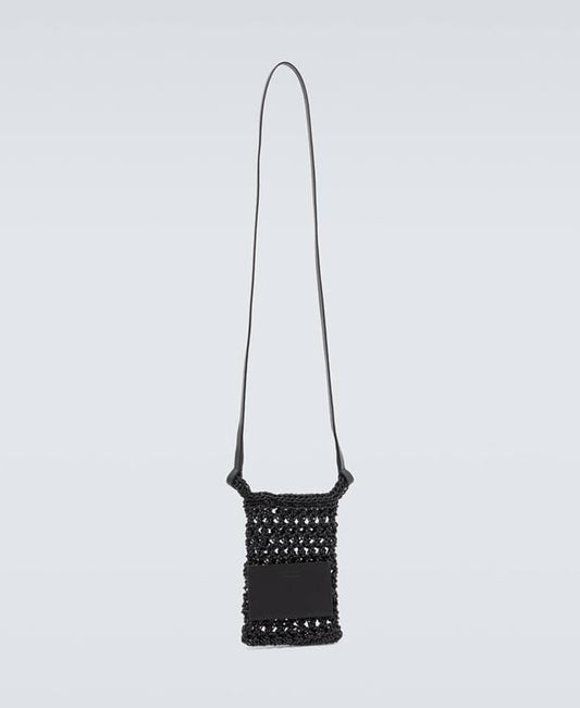 Jil Sander Cross-body bag Caviar Black