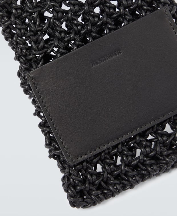 Jil Sander Cross-body bag Caviar Black