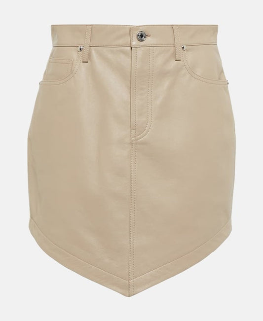 Vauthier Leather mini-skirt