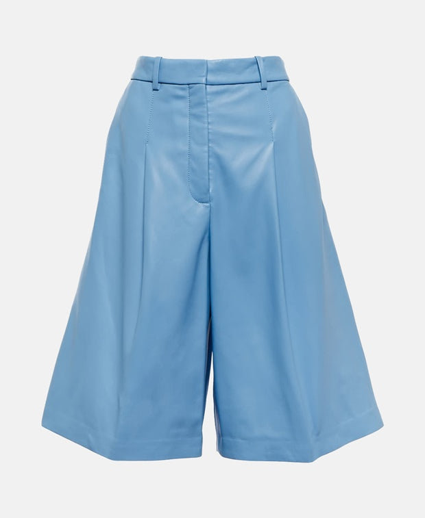 Joseph Leather shorts Blue