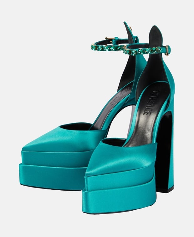 Versace Pumps Turquoise