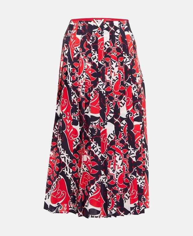 Valentino Garavani Silk skirt Red