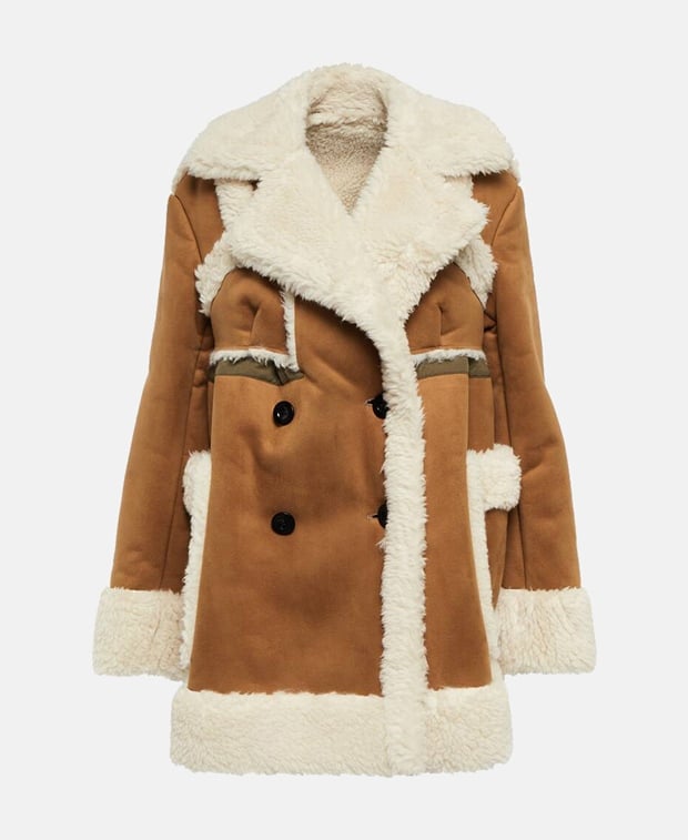 Sacai Winter coat Camel