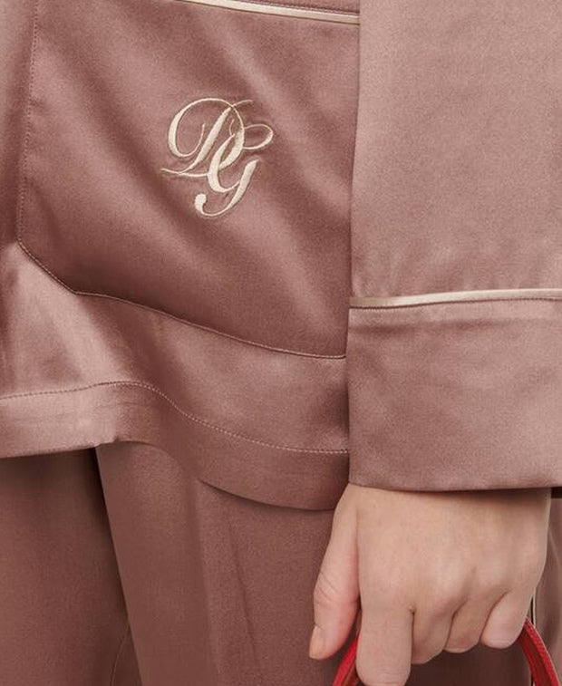 Dolce & Gabbana Silk blouse Brown