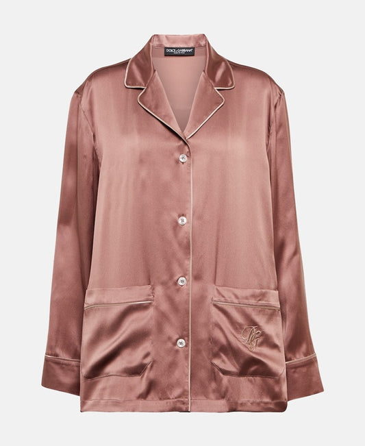 Dolce & Gabbana Silk blouse Brown