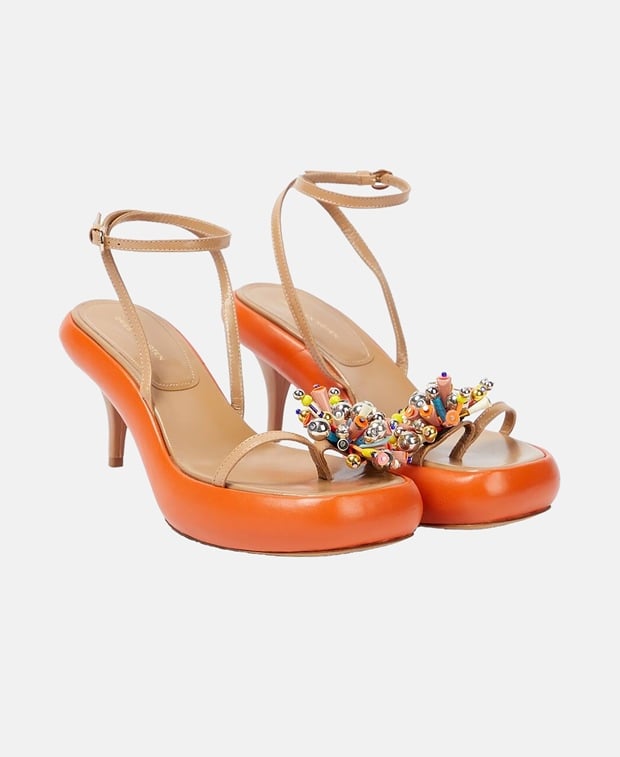 Dries Van Noten Heeled sandals Orange